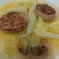 みぽちととしき's cooksnap of when they made 春キャベツと冷凍ハンバーグのさっと煮.