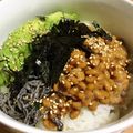 るしこ's cooksnap of when they made 簡単ランチ　アボカド納豆ごはん.