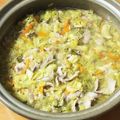 ゆうママ10087's cooksnap of when they made 〆は卵スープ♫ 野菜たっぷり豚しゃぶ鍋.