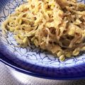 まこすけファミリー's cooksnap of when they made 豆苗と豆もやしのニラ玉オイマヨ炒め.