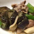 旭山ペンギン's cooksnap of when they made 豚こまと茄子とエリンギの甘辛炒め.