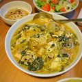 myrose's cooksnap of when they made 簡単！白菜と春菊のすき焼き風卵とじ.