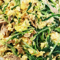 abcdefghｉｊ's cooksnap of when they made 簡単☆水菜と卵のツナマヨ炒め.