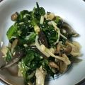 KAKO_KAKO's cooksnap of when they made きのことホウレン草の胡麻ポン和え♪.
