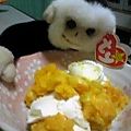 サンソン's cooksnap of when they made 南瓜の煮物のバニラアイス添え♪.