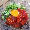 プニのふ04's cooksnap of when they made お酒がススム♡まぐろユッケ♪.