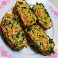 amjkao's cooksnap of when they made 簡単！ニラと紅生姜の卵焼き♡.