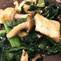 Kingowife's cooksnap of when they made ほうれん草と鶏胸肉のオイマヨ炒め.