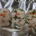 ポニーリボン's cooksnap of when they made 紅しょうがと天かすと大葉のおにぎり♥.