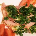 ちぴmnt's cooksnap of when they made 材料４つ♡簡単ハムのかいわれツナマヨ巻.