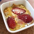 haruka♡♩'s cooksnap of when they made パンの耳で節約パンプディング《苺入り》.