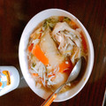 ここママ726's cooksnap of when they made 水炊きの残りからの〜リメイク中華丼♪.