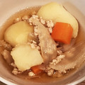やままんま's cooksnap of when they made 我が家の定番！豚ひき肉じゃが♪.