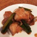 アミリ0812's cooksnap of when they made 即席☆鶏肉とアスパラの照り焼き☆.