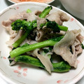 たなコアラ's cooksnap of when they made 菜の花と豚ばらの白だしバター炒め.