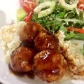 cazumix's cooksnap of when they made おから肉団子の甘酢あんかけ ～中華風～.