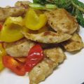 robicat's cooksnap of when they made 鶏肉とパプリカのレモン炒め.