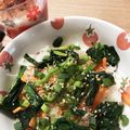あたむ❤189's cooksnap of when they made 健康レシピ！ほうれん草しらす丼.