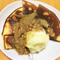 tomaton☆'s cooksnap of when they made もちもちホットケーキでカレーワンプレート.