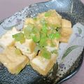 すがみほ's cooksnap of when they made 柚子わさびで厚揚げステーキ♪.