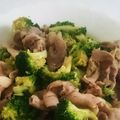 rukiruna's cooksnap of when they made 超簡単 ブロッコリーと豚コマ炒め.
