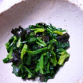 ちょこれーとなっつ's cooksnap of when they made ほうれん草と海苔のバターしょう油あえ.