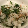 味味's cooksnap of when they made 三つ葉と鮭の美人おにぎり　.
