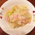 LuckyBerry's cooksnap of when they made 白菜とハムのクリーム煮.