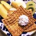 バディ＆はるか's cooksnap of when they made プレーンワッフル.