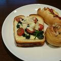 Ｐ子ママ's cooksnap of when they made ポパイ君とトマトさんのチーズトースト。.