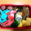 はなぽりん's cooksnap of when they made 仮面ライダー ビルド キャラ弁.