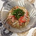 ぽぽきゅ's cooksnap of when they made 簡単☆春雨とカニかま・大葉の辛子あえ♪.