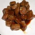 料理大好きボーイ's cooksnap of when they made わさび醤油で♪サイコロステーキ.
