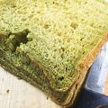 ぷくぴろ's cooksnap of when they made ほうれん草たっぷり！緑のほうれん草食パン.