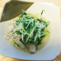 ゆうと＆りえ's cooksnap of when they made 白だしのみ！水菜とえのきの煮びたし.
