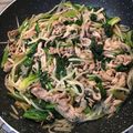sararaママ's cooksnap of when they made もやしと豚肉とほうれん草炒め.