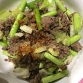 yui1018's cooksnap of when they made 春キャベツとニンニクの芽炒め.
