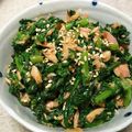 Shiё's cooksnap of when they made 春菊とツナ缶のごま和え♪コチュジャン.