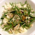 caruga's cooksnap of when they made 水菜と豆腐とささみのヘルシーサラダ.