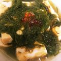 ＊にょにょん＊'s cooksnap of when they made めかぶ温豆腐・ラー油添え.