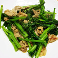 はままめまめちゃん's cooksnap of when they made 菜の花と豚ばらの白だしバター炒め.