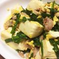 菜つ実☆ミ's cooksnap of when they made 豚にら豆腐のパパッと炒め。.