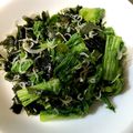 桃華のママ's cooksnap of when they made わさび菜とワカメのサラダ.