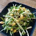 ばたみそーぱん☆'s cooksnap of when they made 包丁不要！水菜と大豆のシャキうまサラダ.