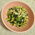 ＊＊めろん＊＊'s cooksnap of when they made レンジで3分！豆苗とエノキの塩昆布和え.