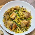 なーなちゃん's cooksnap of when they made 簡単♪アジアン鶏焼きそば.