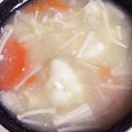 SNOWだるま☆'s cooksnap of when they made お団子入りのお味噌汁✨.