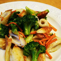 msgnb120's cooksnap of when they made 簡単！ちくわとブロのマヨ炒め〜カレー風味.