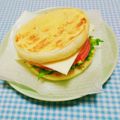 まあまま☆0403's cooksnap of when they made BLTならぬHLT（ハムレタストマト）.