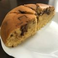 kuuko♪'s cooksnap of when they made サクフワ♥チョコバナナの炊飯器ケーキ.